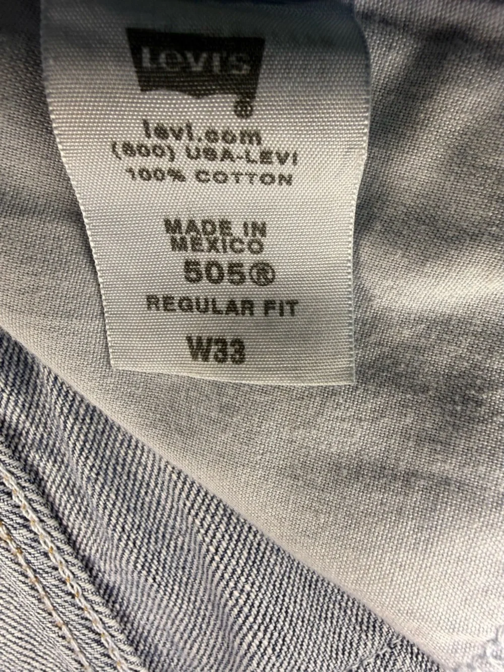Levi’s 505 Denim 100% Cotton Jorts W33 American Summer 4th of July 9” Inseam